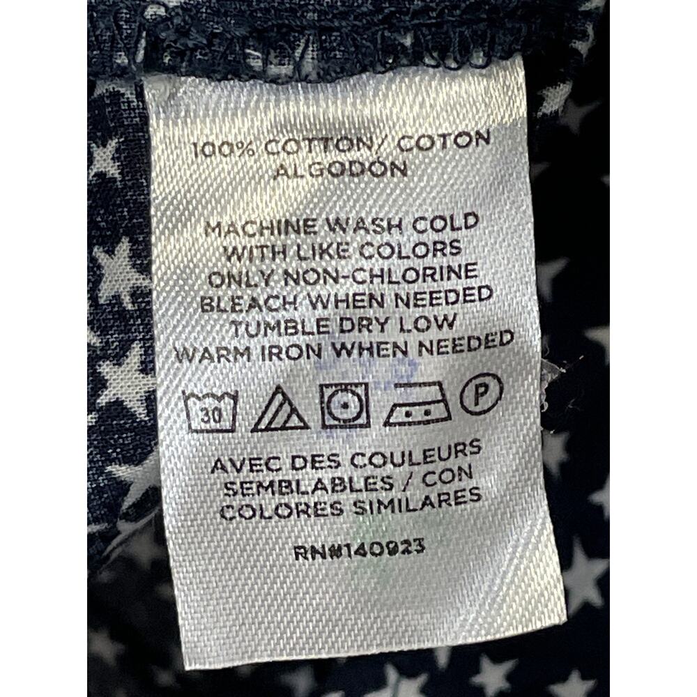 LOFT Shirt‎ Womens XS Star Print Button Front Sleeveless Top - Picture 6 of 8